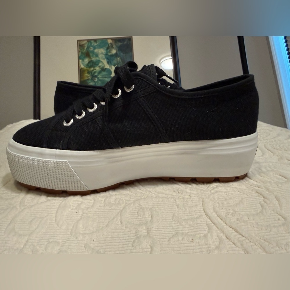 Superga Black Slip-On Shoes - Picture 5 of 9